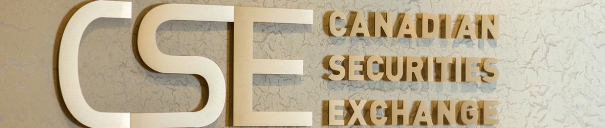 Canadian Securities Exchange signage at head office